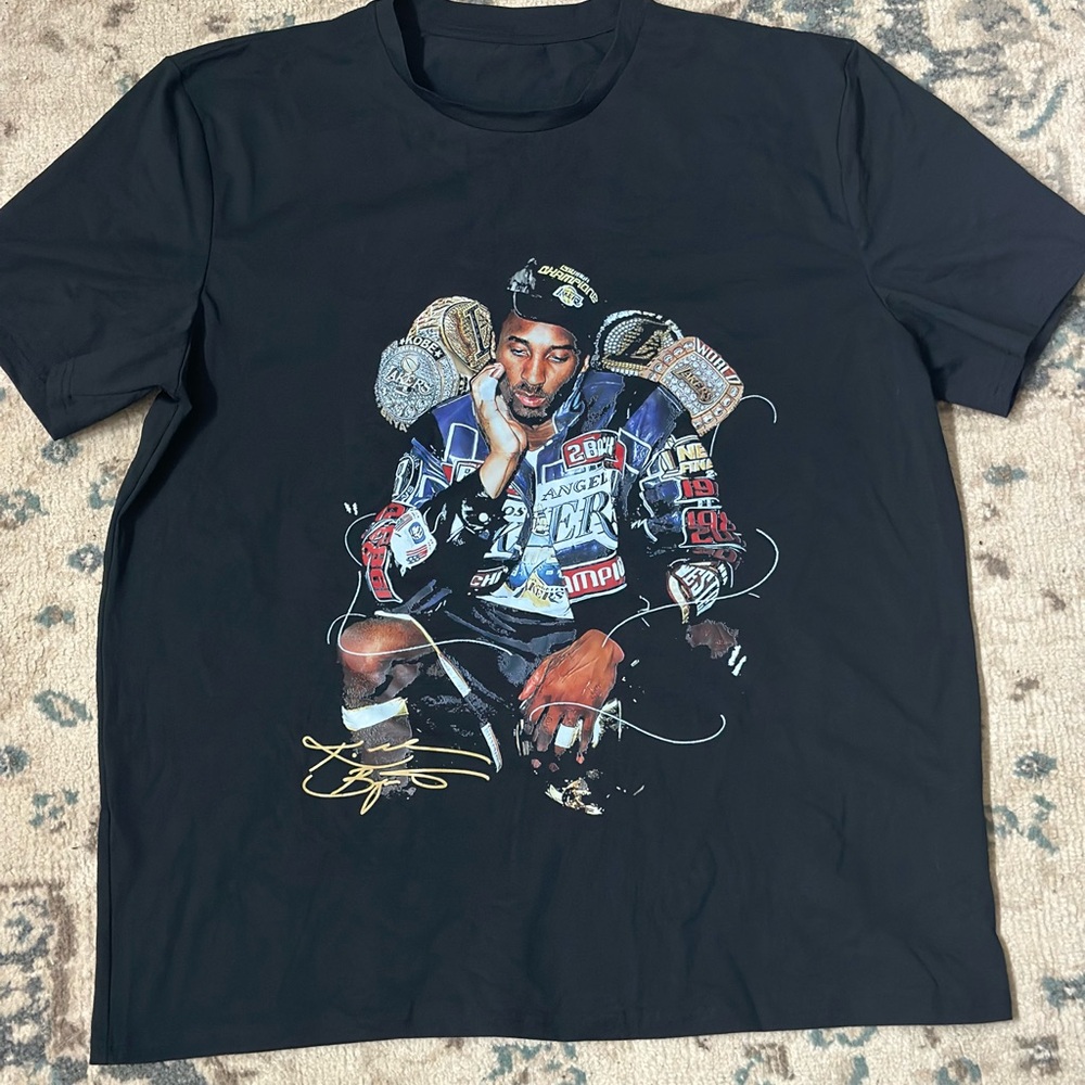 Kobe Bryant black cotton streetwear t-shirt
